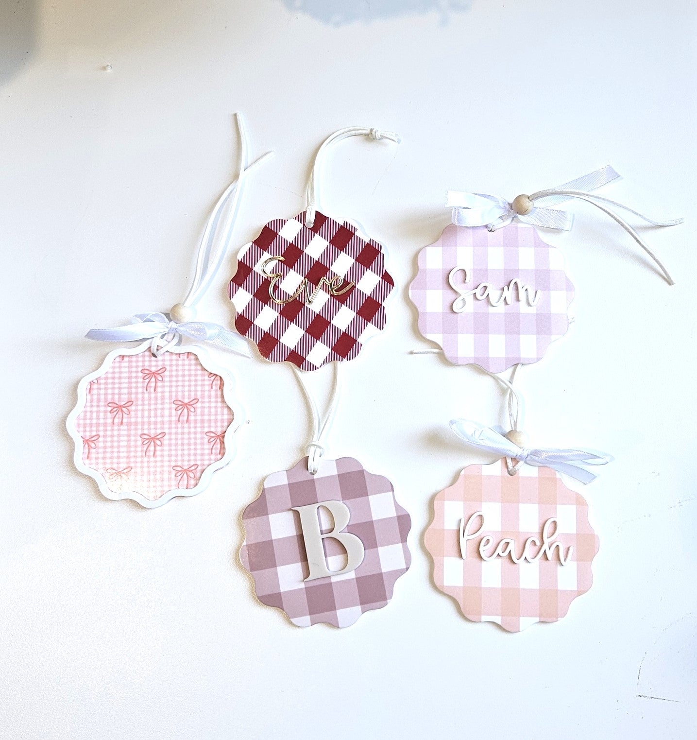 Gingham Ornament