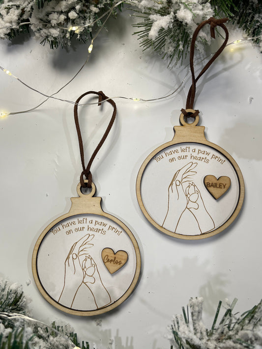 Memorial pet ornament