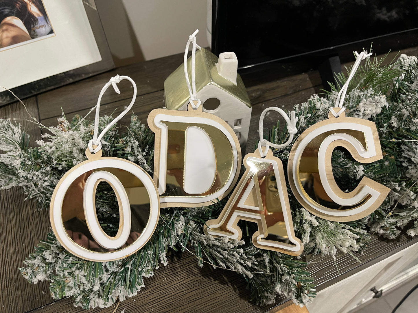 Letter ornament