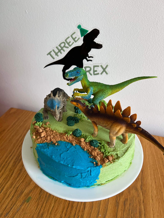 Three rex Cake topper