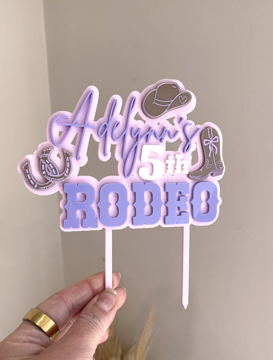 Rodeo Cake topper