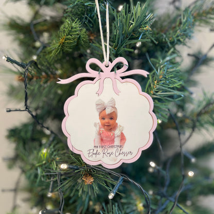 Bow Voice message ornament