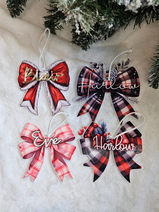 Christmas Bow Ornament
