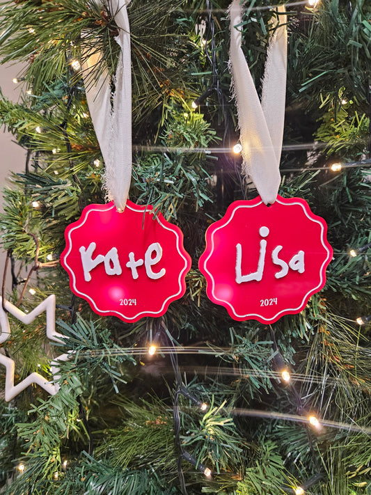 Hand written Ornament