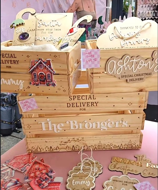 LARGE Christmas Crate