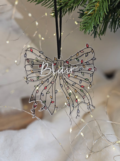 Christmas Bow Ornament