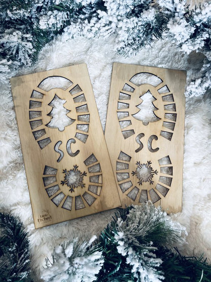 Santa Footstep stencils