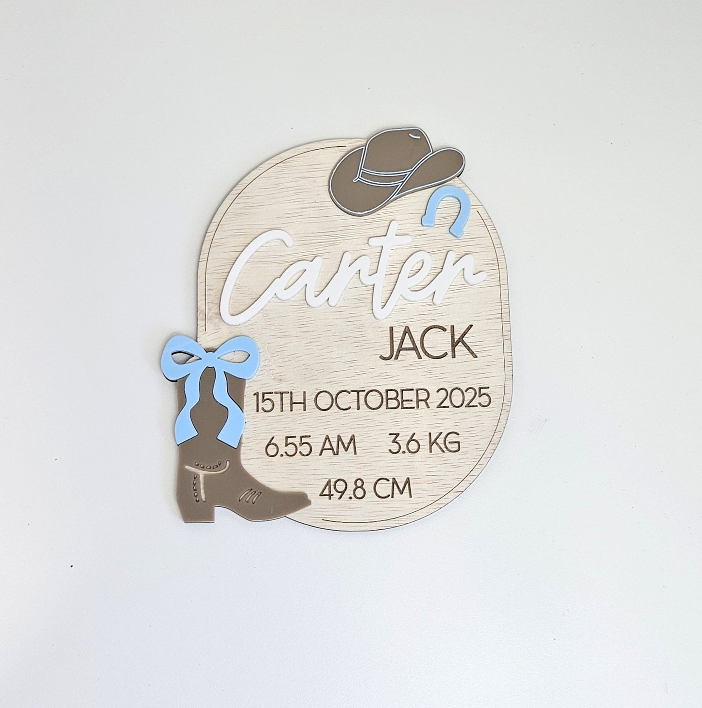 Western interchangeable milestone plaques bundle